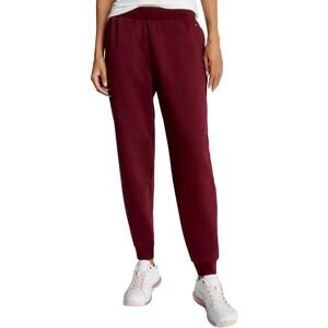 Tommy Hilfiger Women's Relaxed Fit, Solid Sweatpants, Deep Rouge, Size XS